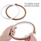 3 Pieces 6.7 Inch Embroidery Hoop Set Imitated Wood Display Frame Embroidery Hoops Circle Cross Stitch Hoop Ring for Art Craft Sewing and Hanging Ornaments Decor